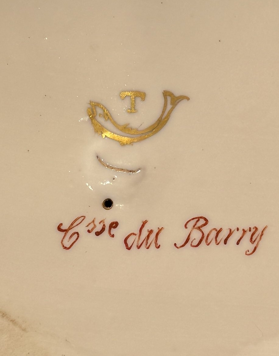 Figura in Porcellana Policroma Ispirata alla Contessa du Barry - Francia XIX Secolo-photo-4